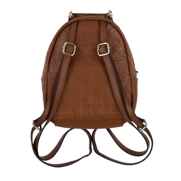 Tommy Hilfiger Embossed Mini Backpack – Brown – New with Tags NWT
